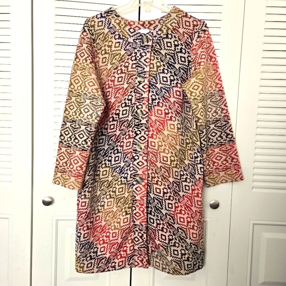 Papillon Blanc Button Down Dress Size XL